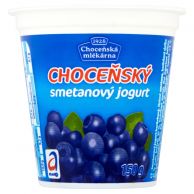 Choceňský smetanový jogurt Borůvka 150 g