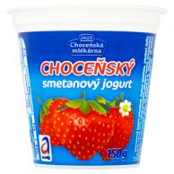 Choceňský smetanový jogurt Jahoda 150 g
