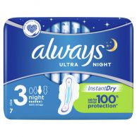 Hygienické vložky Always Ultra Night vzdušné 7 ks