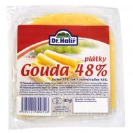 Dr.Halíř Gouda 48% plátky 80 g