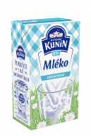 Mléko trvanlivé odstředěné 0,5% Kunín 1 l