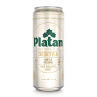 Pivo Platan 10 světlé výčepní 0,5 l