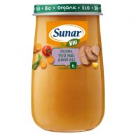 Sunar Bio zelenina, telecí maso, olivový olej 190 g