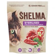 Granule kočka Shelma sterile hovězí 750 g