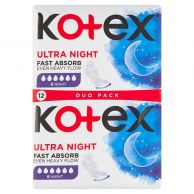 Hygienické vložky Ultra Night 12 ks Kotex