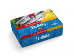 DG Sardinky v ros.oleji 125 g p.p. 90 g