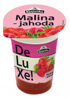 Krajanka DeLuXe smetanový jogurt malina-jahoda 150 g