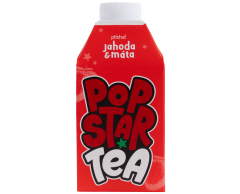 POPSTAR TEA Jahoda-máta 0,5 l